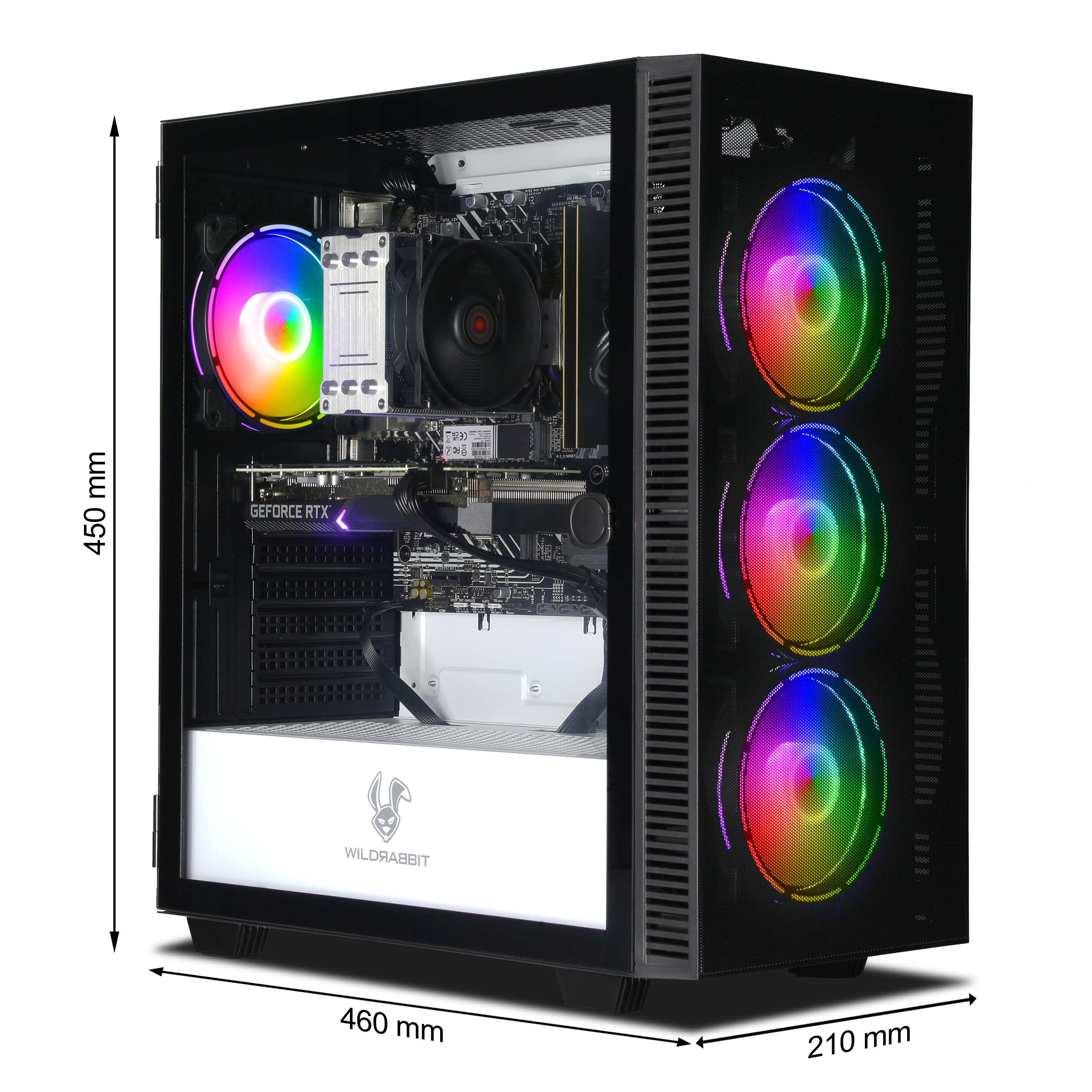 Voltix Gaming V3 | Intel Core i7-13700F | Nvidia GeForce RTX 5060 8GB | 32GB DDR5 RAM | 1TB NVMe SSD | Windows 11 | WLAN & Bluetooth | Libre Office